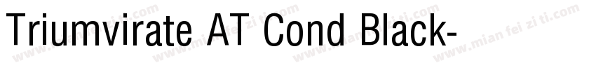 Triumvirate AT Cond Black字体转换